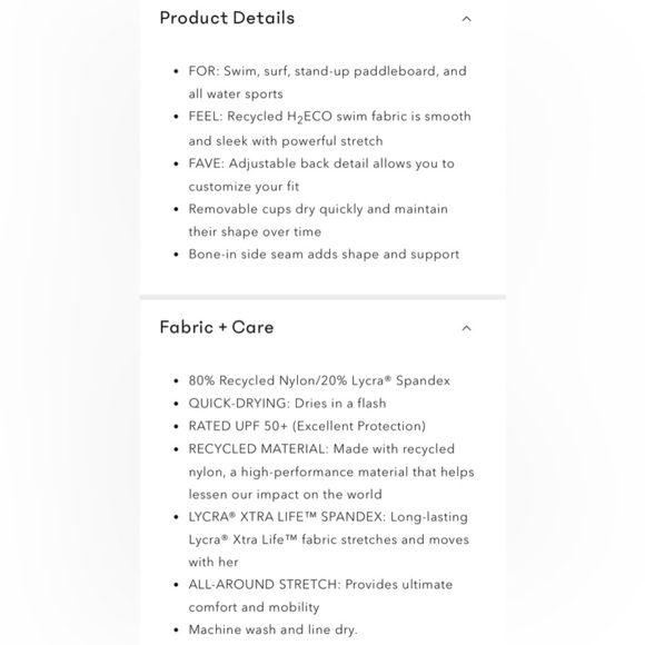 🌹ATHLETA WINDSOME ABSTRACT BLUE TANKINI TOP - Picture 3 of 6